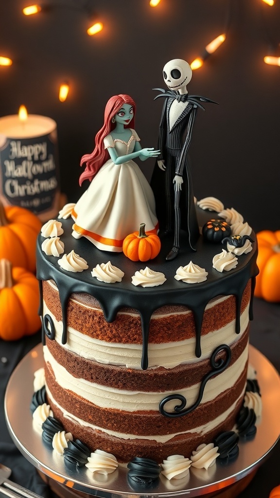 A Halloween-themed cake inspired by 